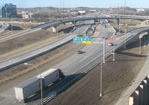 Photo of Interstate 494 and Hwy 169 interchange.